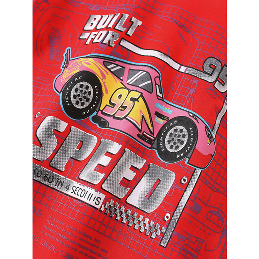 Children’s Graphic Round Neck T-Shirt Apparel and Accessories