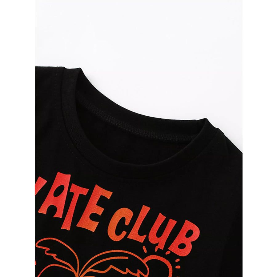Children’s Graphic Round Neck T-Shirt Apparel and Accessories