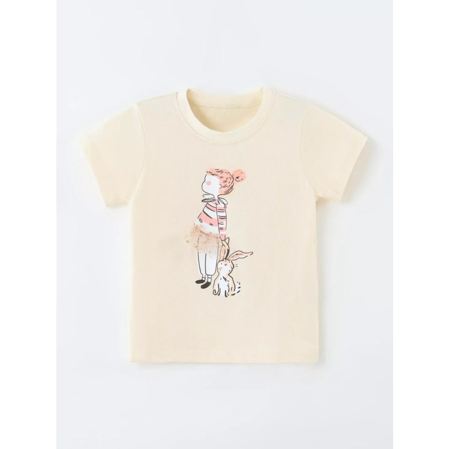 Children’s Graphic Round Neck T-Shirt Apparel and Accessories