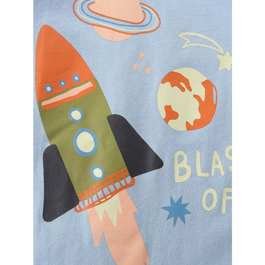 Children’s Graphic Round Neck Tee Apparel and Accessories