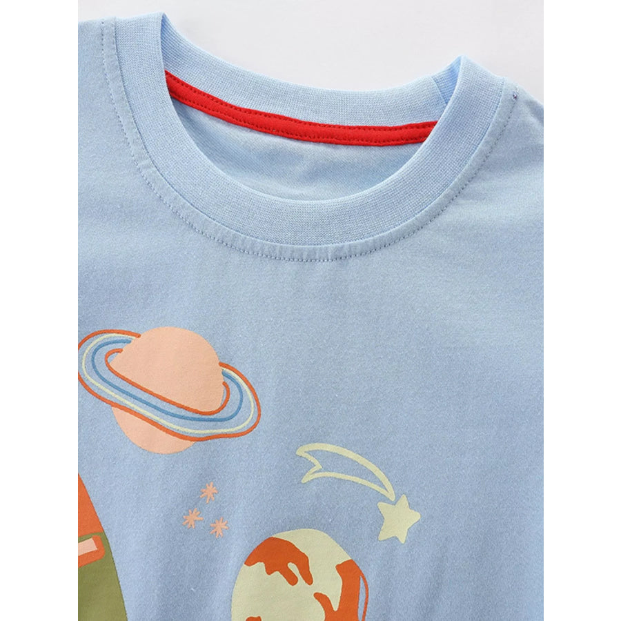 Children’s Graphic Round Neck Tee Apparel and Accessories