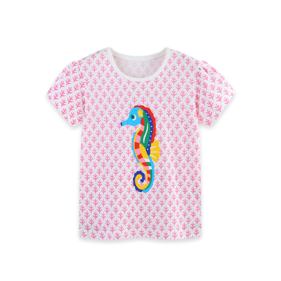 Children’s Graphic Short Sleeve T-Shirt 3-Piece Set Apparel and Accessories