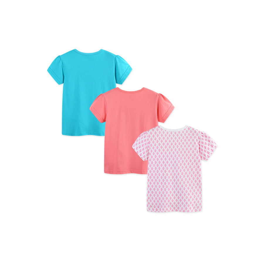 Children’s Graphic Short Sleeve T-Shirt 3-Piece Set Apparel and Accessories