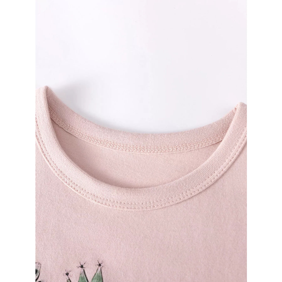 Children’s Graphic Short Sleeve Tee and Shorts Set Apparel Accessories
