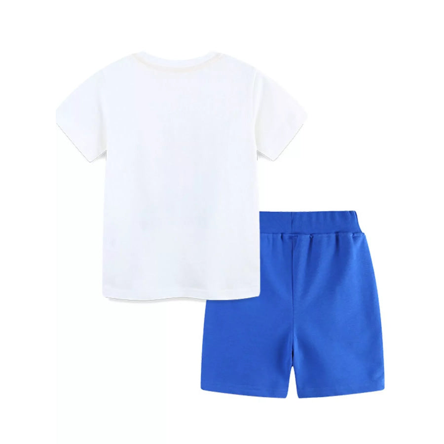 Children’s Graphic Short Sleeve Tee and Shorts Set Apparel and Accessories