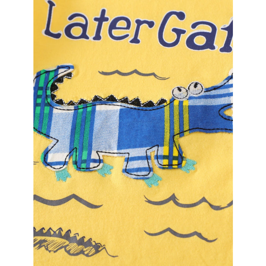 Children’s Graphic Short Sleeve Tee and Shorts Set Apparel and Accessories