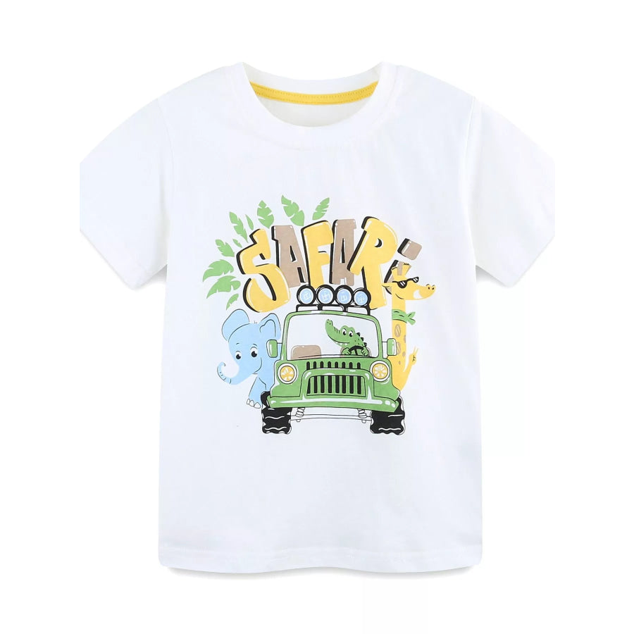 Children’s Graphic Short Sleeve Tee and Shorts Set Apparel and Accessories