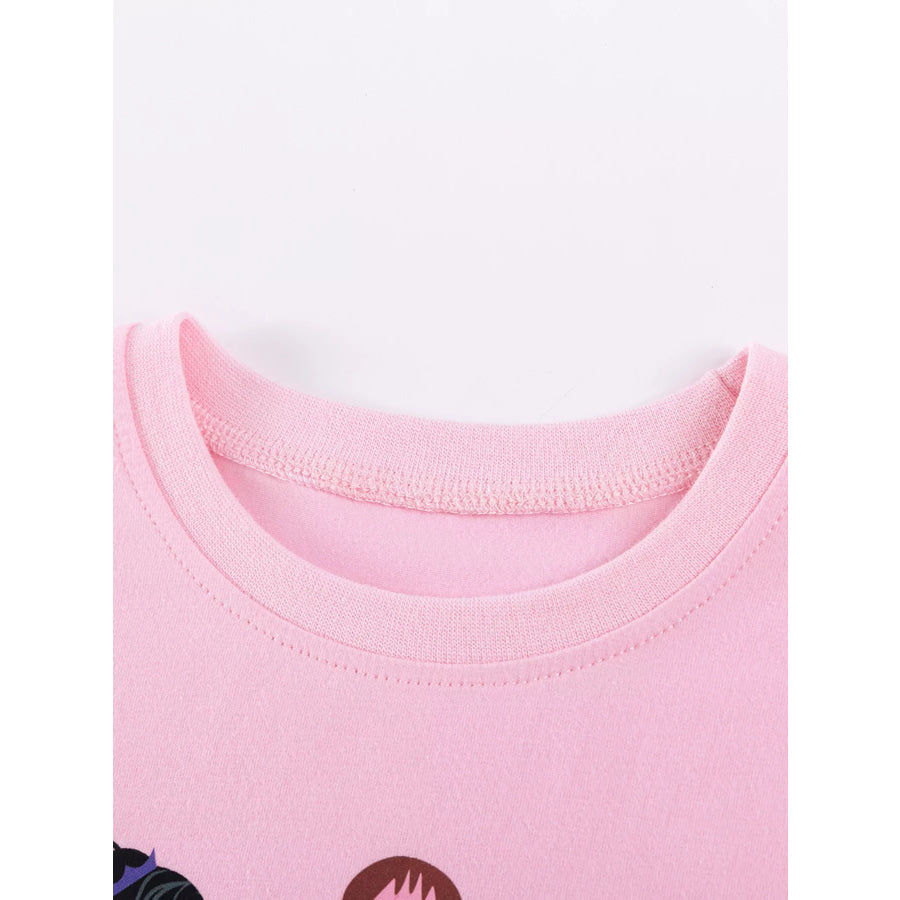 Children’s Graphic T-Shirt and Skirt Set Apparel and Accessories