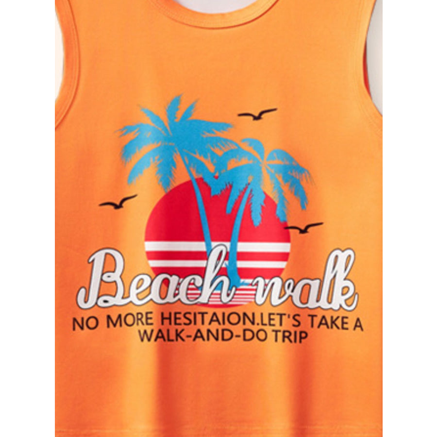 Children’s Graphic Tank and Shorts Set Apparel and Accessories