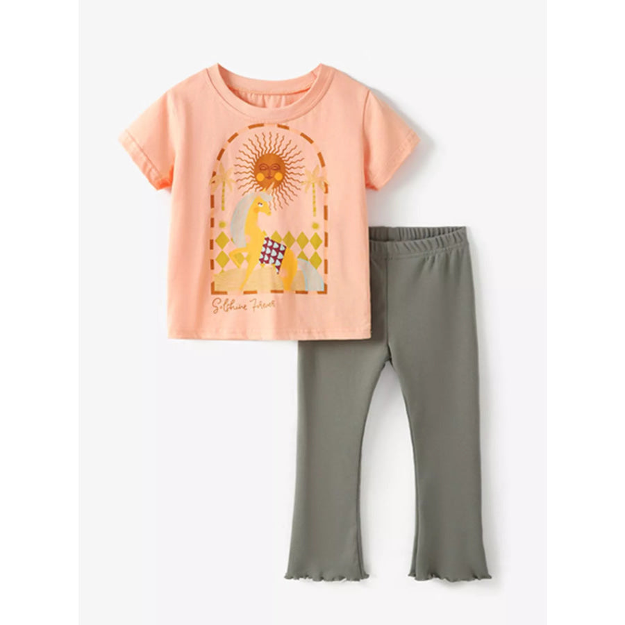 Children’s Graphic Tee & Pants Set Apparel and Accessories