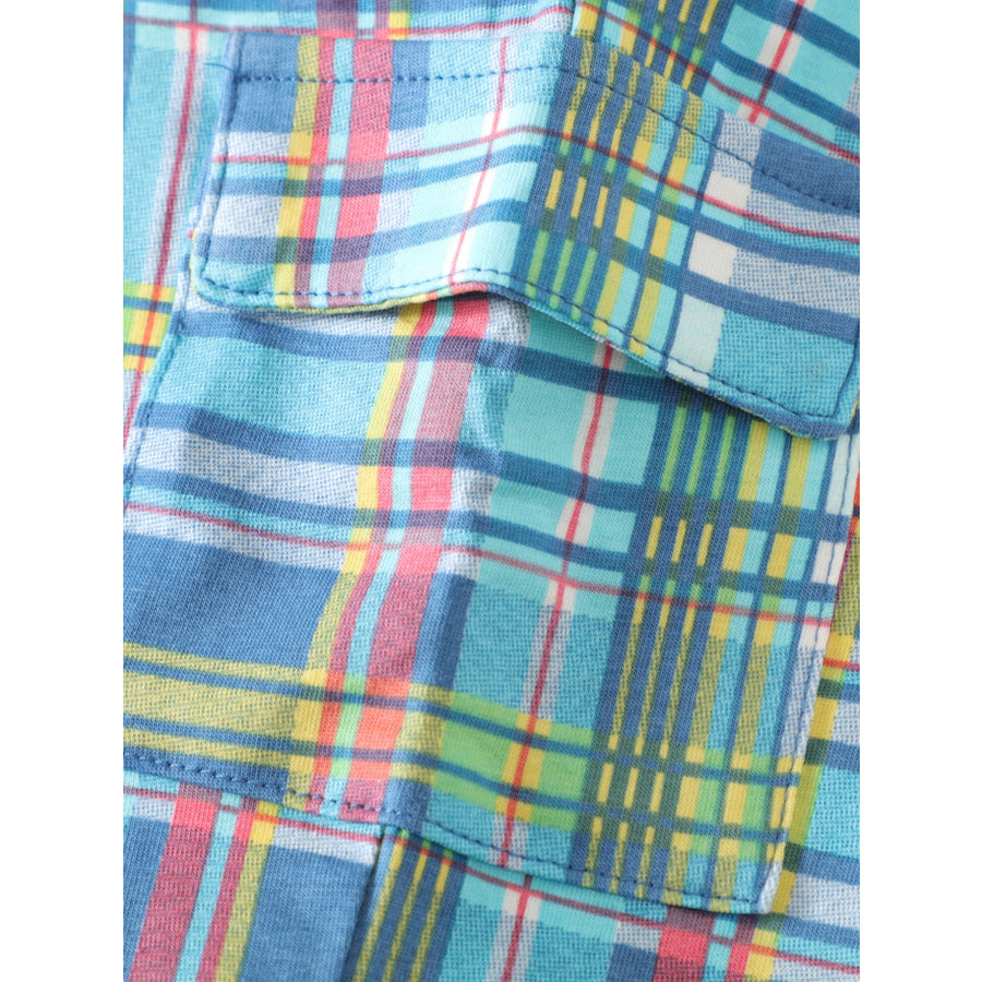 Children’s Graphic Tee & Plaid Shorts Set Apparel and Accessories