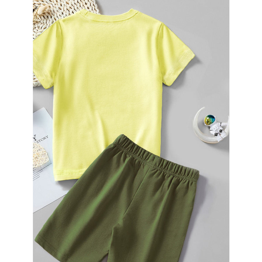 Children’s Graphic Tee & Shorts Set Apparel and Accessories