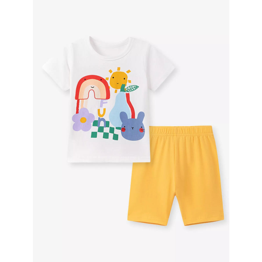 Children’s Graphic Tee & Shorts Set Apparel and Accessories