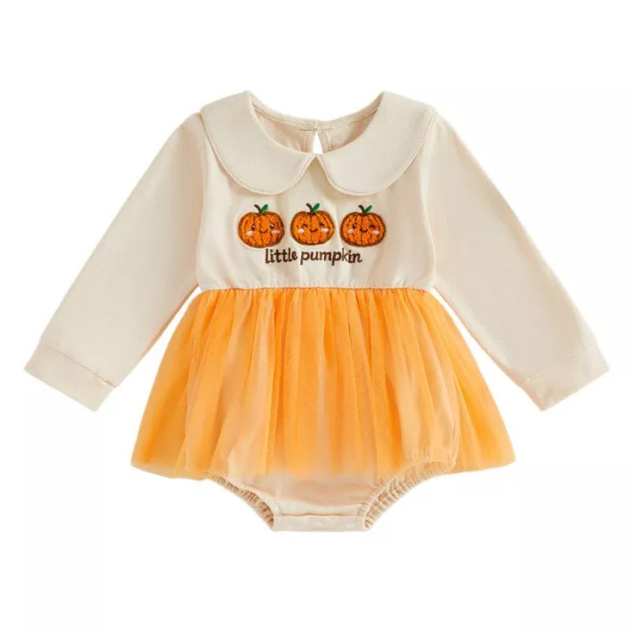Children’s Halloween Embroidered Tulle Bodysuit Dress Apparel and Accessories