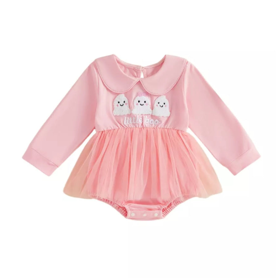 Children’s Halloween Embroidered Tulle Bodysuit Dress Apparel and Accessories