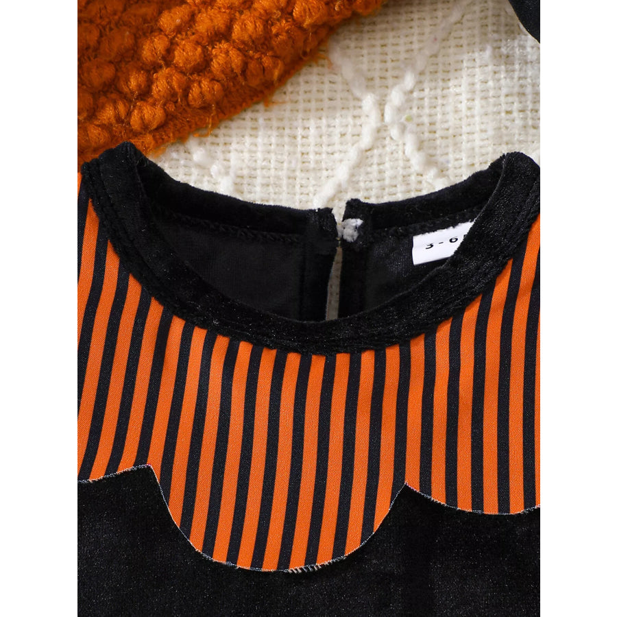 Children’s Halloween Sleeveless Bodysuit and Hat Set Black / 0-3M Apparel and Accessories