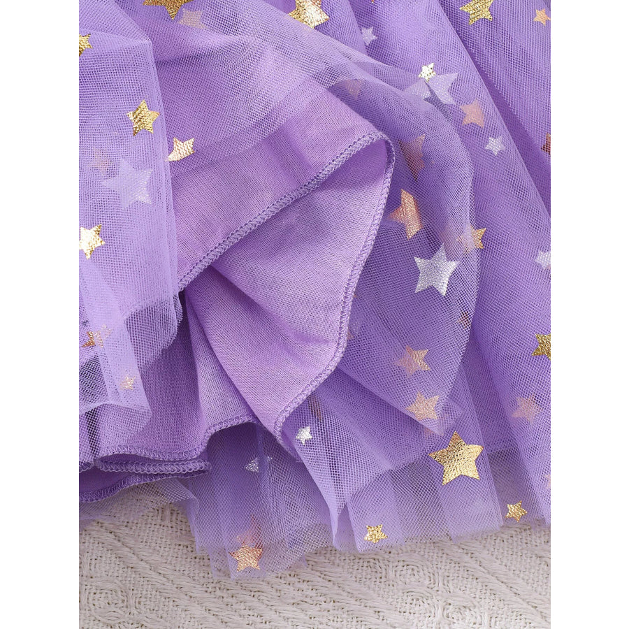 Children’s Halloween Velvet Dress and Mesh Cape Set Apparel Accessories