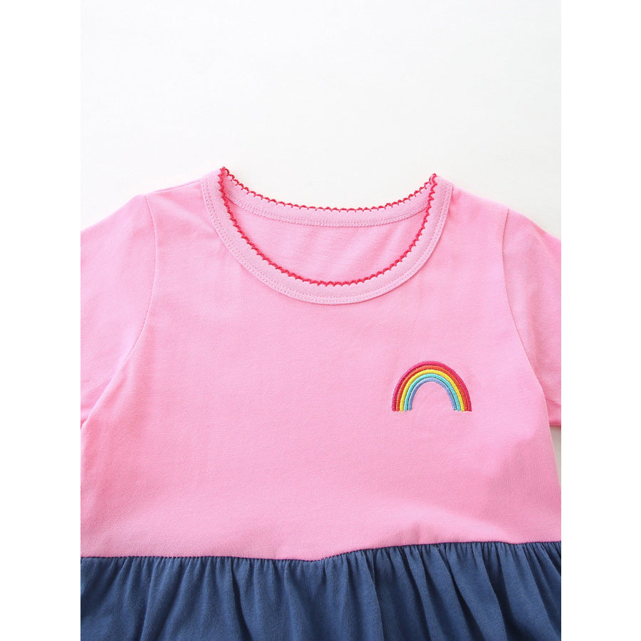 Children’s Heart Embroidered Casual Dress Apparel and Accessories