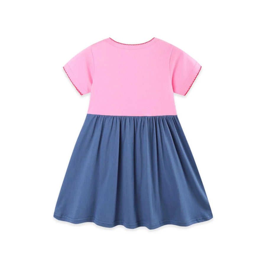 Children’s Heart Embroidered Casual Dress Apparel and Accessories