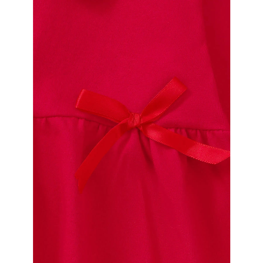 Children’s Heart Embroidered Peter Pan Collar Long Sleeve Dress Apparel and Accessories
