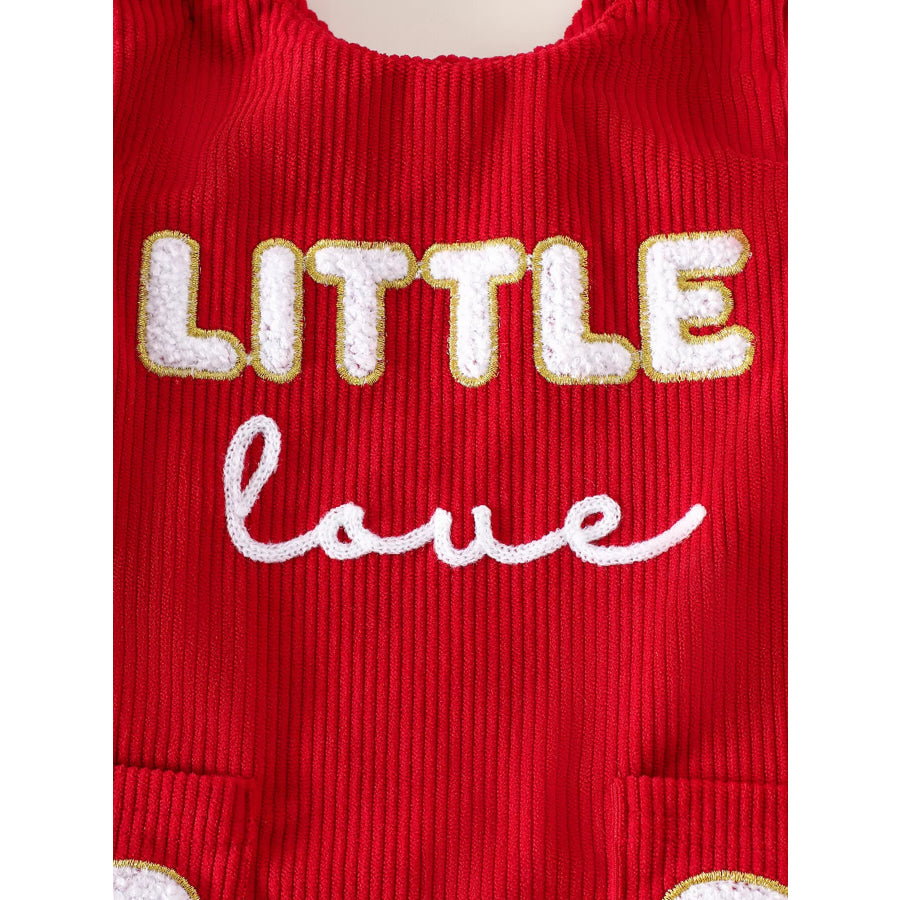 Children’s Heart Print Bodysuit and Dress Outfit Set with Headband Apparel and Accessories