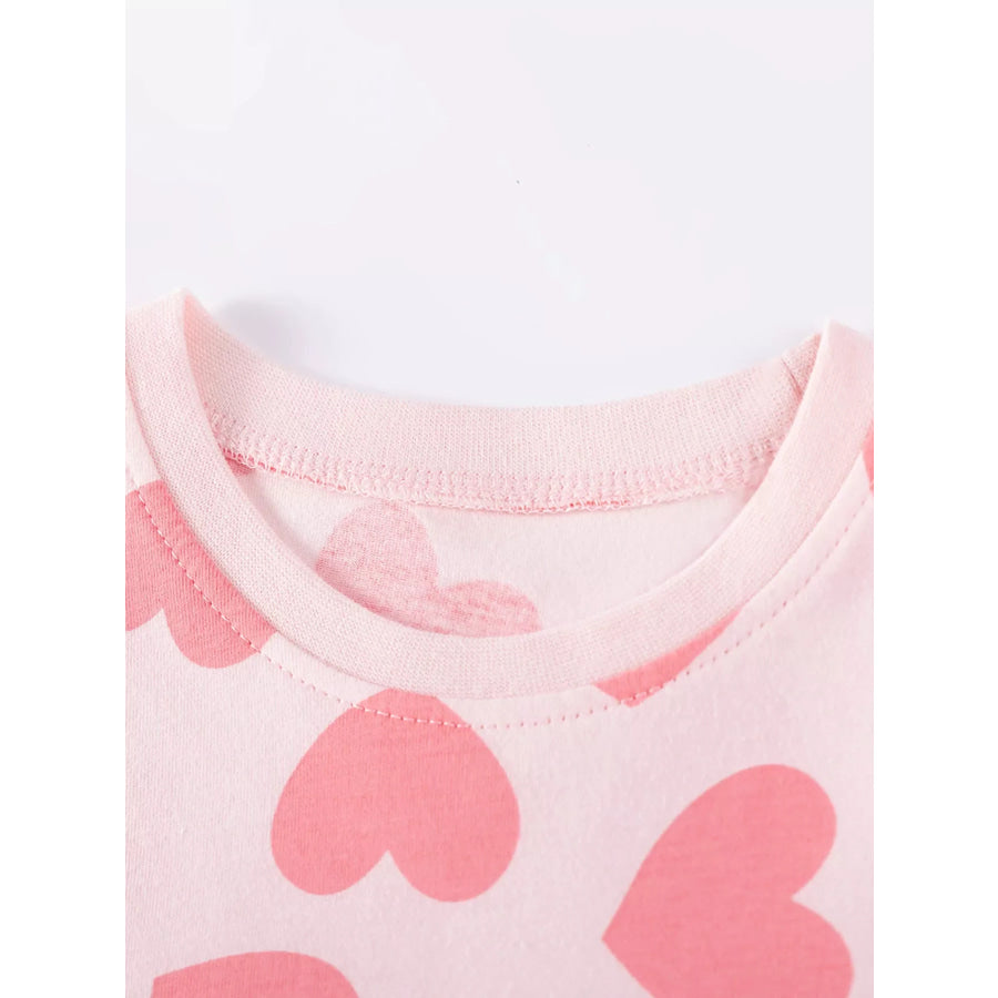 Children’s Heart Print Casual Dress Apparel and Accessories
