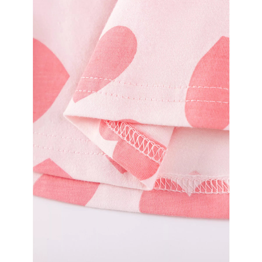 Children’s Heart Print Casual Dress Apparel and Accessories