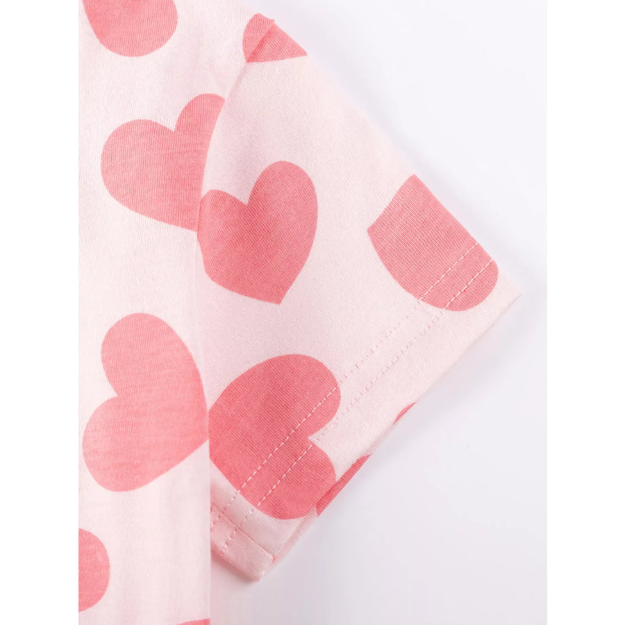 Children’s Heart Print Casual Dress Apparel and Accessories