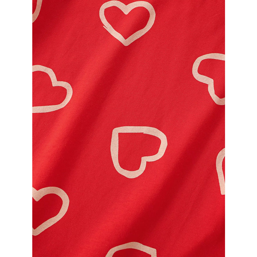 Children’s Heart Print Cotton T-Shirt Apparel and Accessories