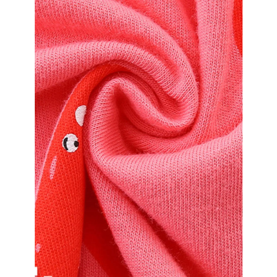 Children’s Heart Print Pocket Detail Casual Dress Apparel and Accessories