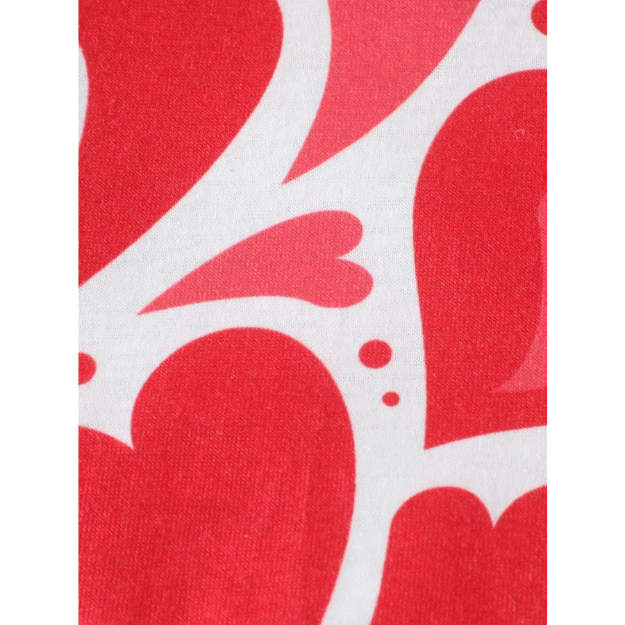 Children’s Heart Print Short Sleeve Polo Apparel and Accessories