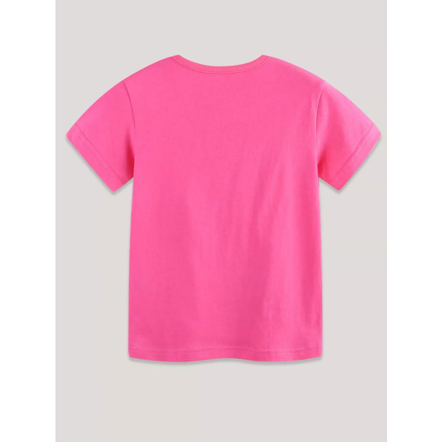 Children’s Heart & Rainbow Round Neck Tee Apparel and Accessories