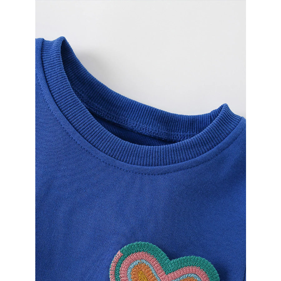 Children’s Heart Round Neck Tee and Shorts Set Apparel and Accessories