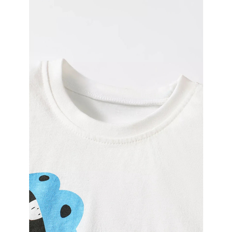 Children’s Hippo Short Sleeve Top and Shorts Set Apparel and Accessories