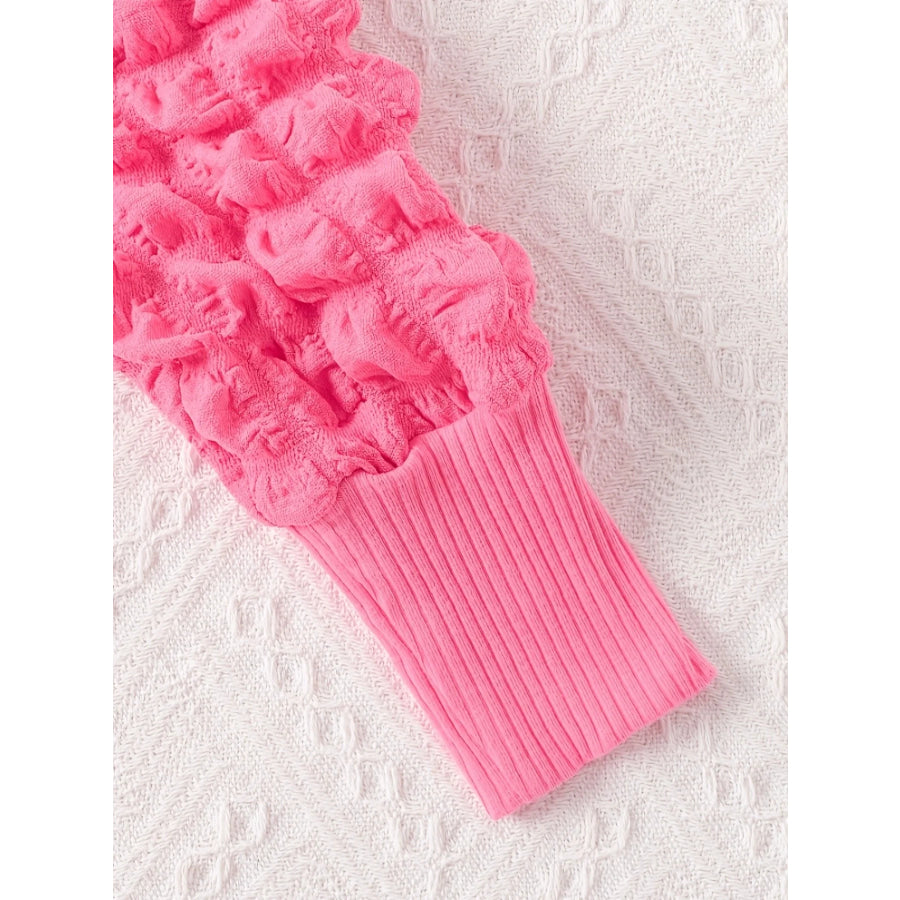 Children’s Honey Bubble Texture Sleeve Dress Apparel and Accessories