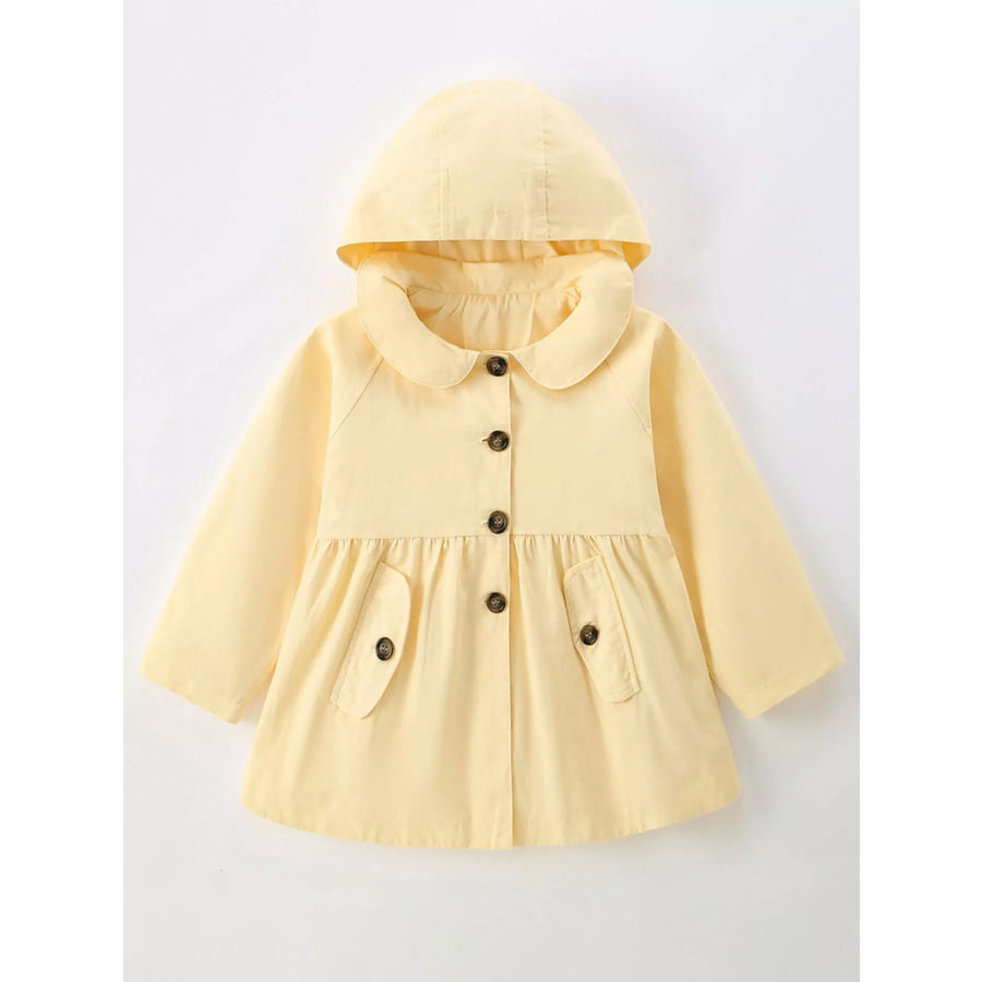 Children’s Hooded Peplum Trench Coat Apparel and Accessories
