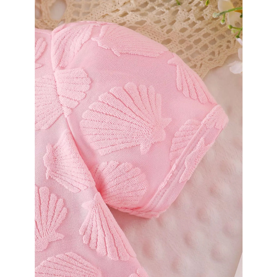Children’s Hooded Puff Sleeve Shell Textured Jacket Apparel and Accessories