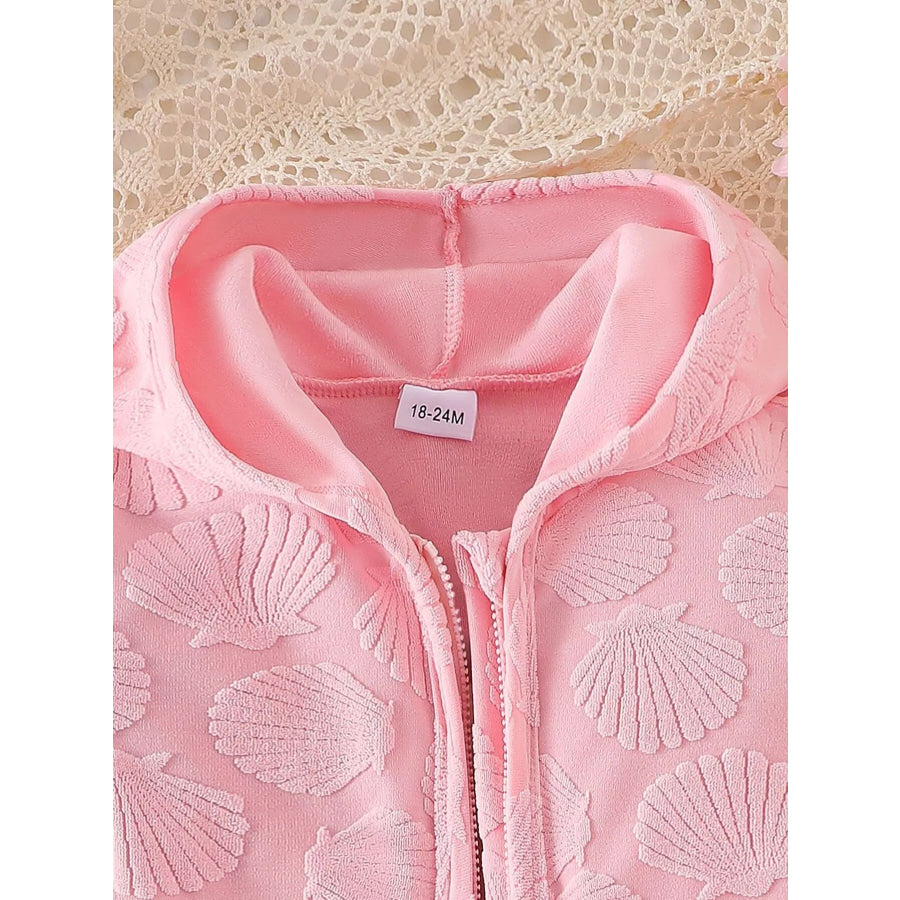 Children’s Hooded Puff Sleeve Shell Textured Jacket Apparel and Accessories