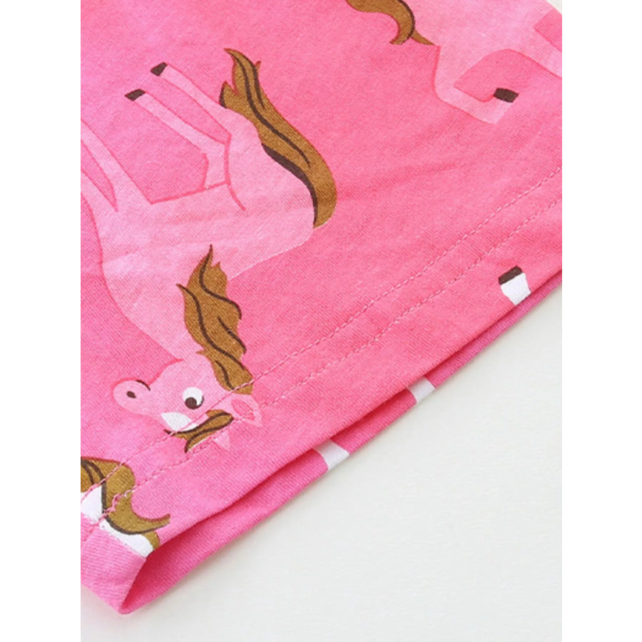 Children’s Horse Print Tank and Shorts Set Apparel and Accessories
