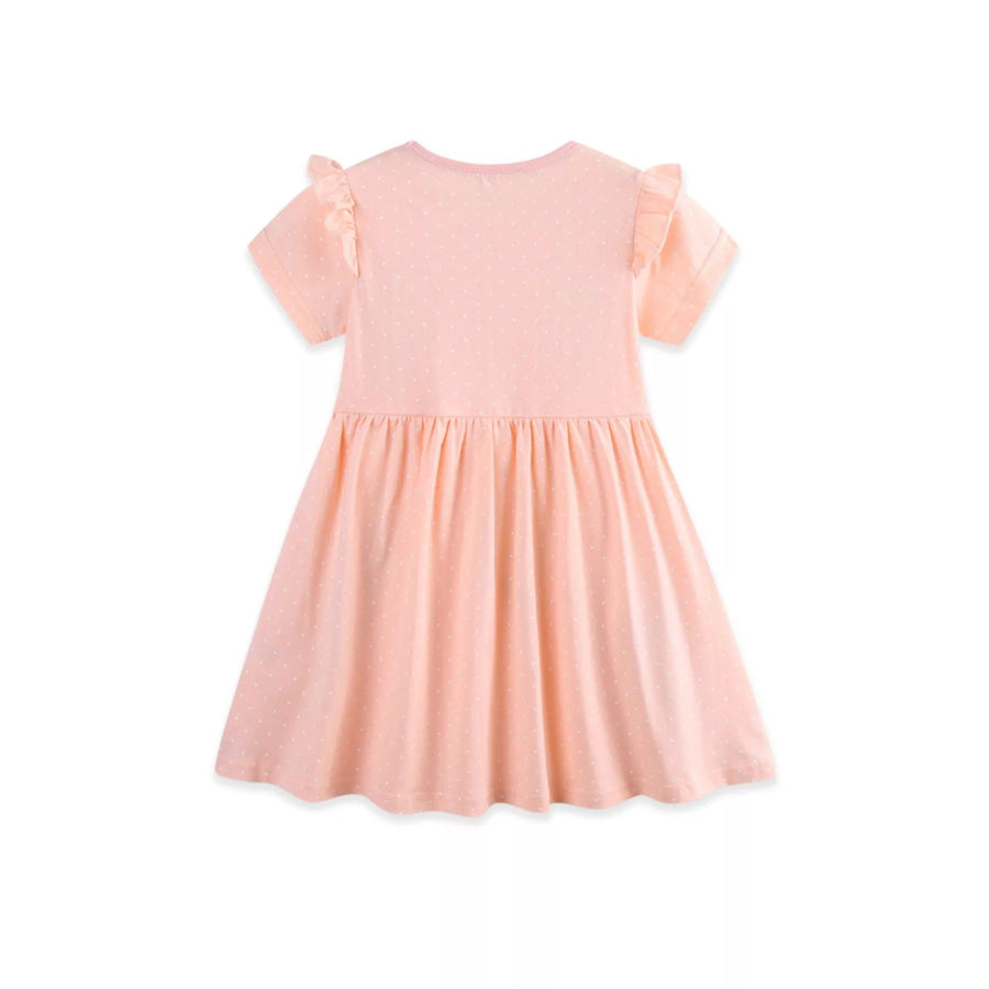 Children’s Ice Cream Applique Round Neck Dress Apparel and Accessories