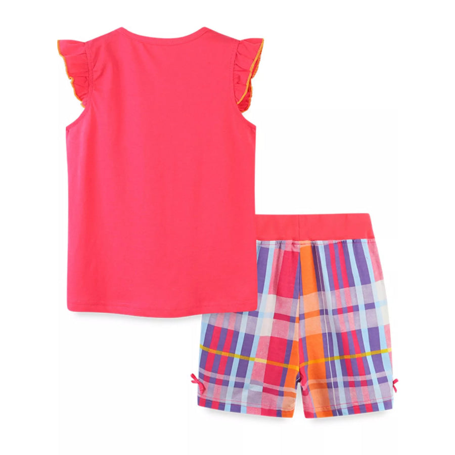 Children’s Ice Cream Embroidered Top and Shorts Set Apparel and Accessories