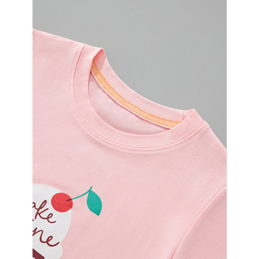 Children’s Ice Cream Graphic Short Sleeve T-Shirt Apparel and Accessories