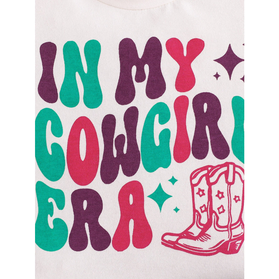 Children’s In My Cowgirl Era Graphic Tee & Shorts & Headband Set Apparel and Accessories