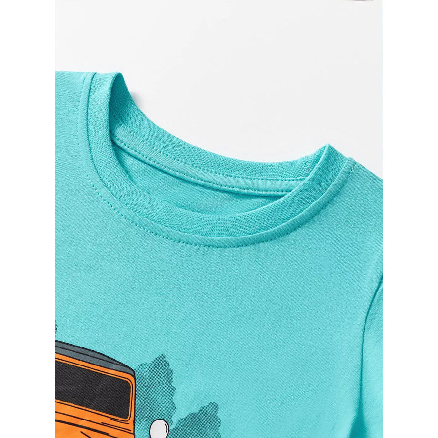 Children’s Jeep Graphic Round Neck T-Shirt Apparel and Accessories