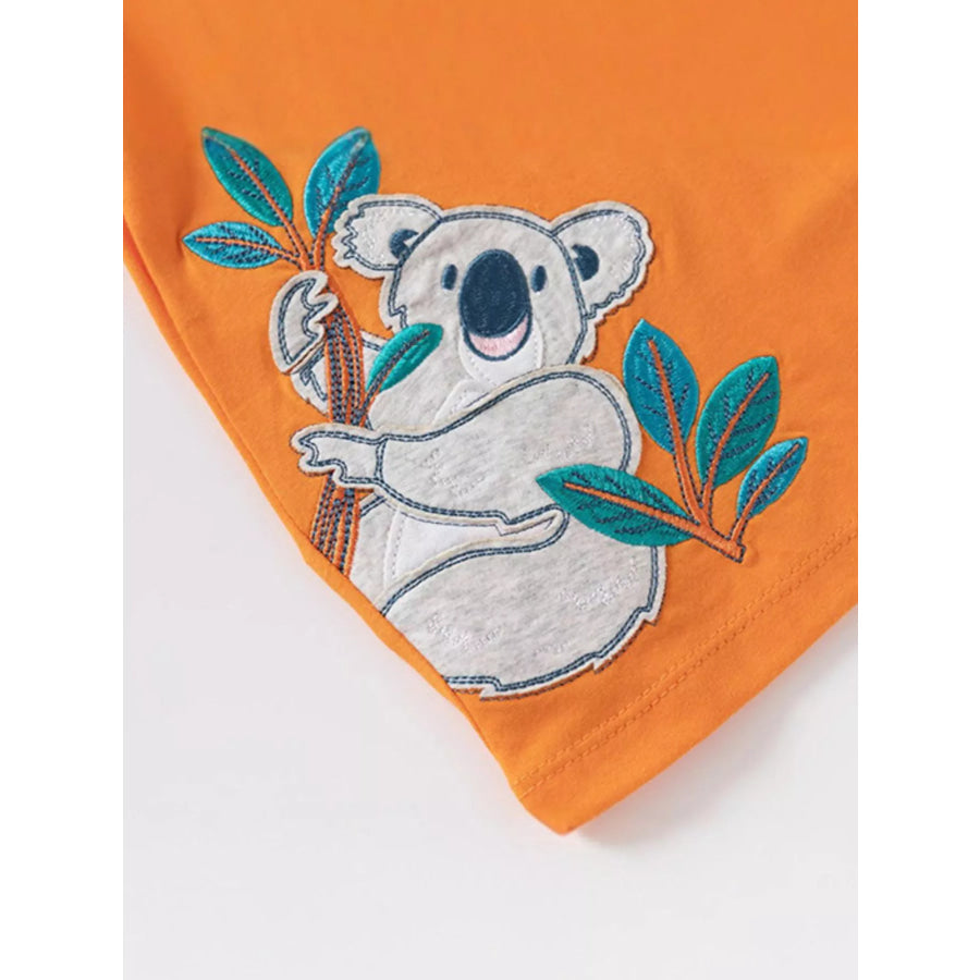 Children’s Koala Round Neck T-Shirt Apparel and Accessories
