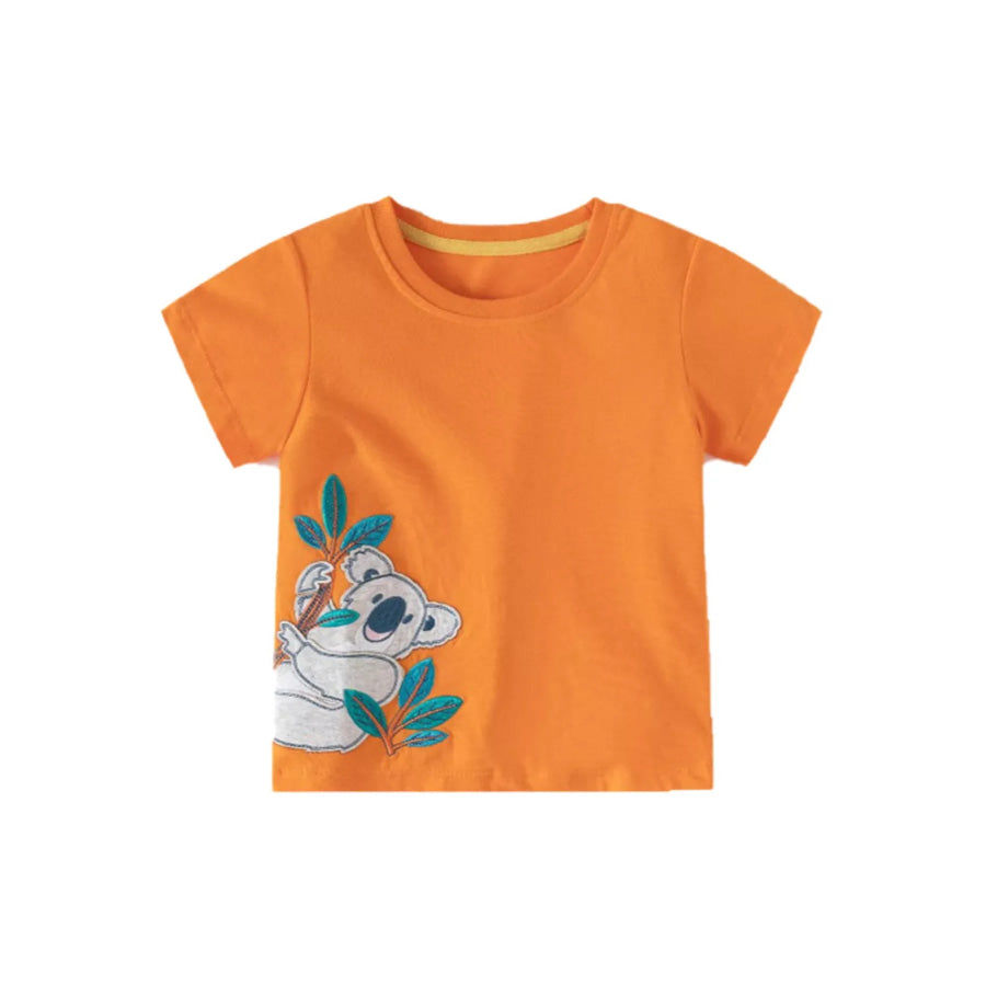 Children’s Koala Round Neck T-Shirt Apparel and Accessories