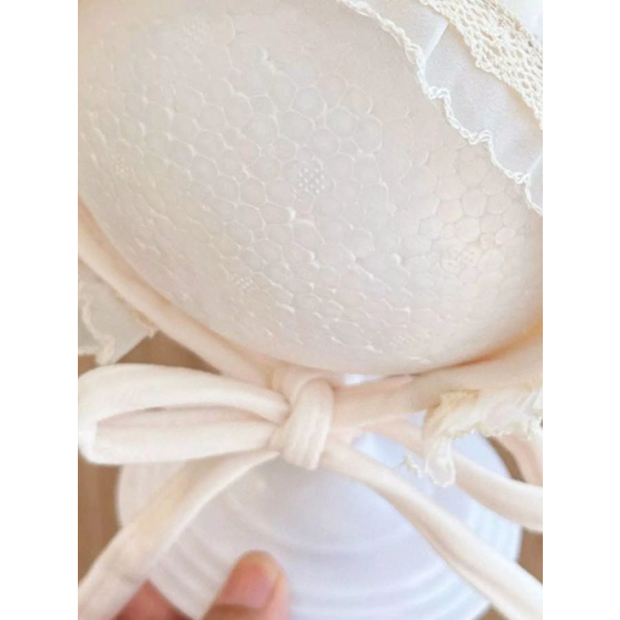 Children’s Lace Detail Cute Bowknot Hat Apparel and Accessories