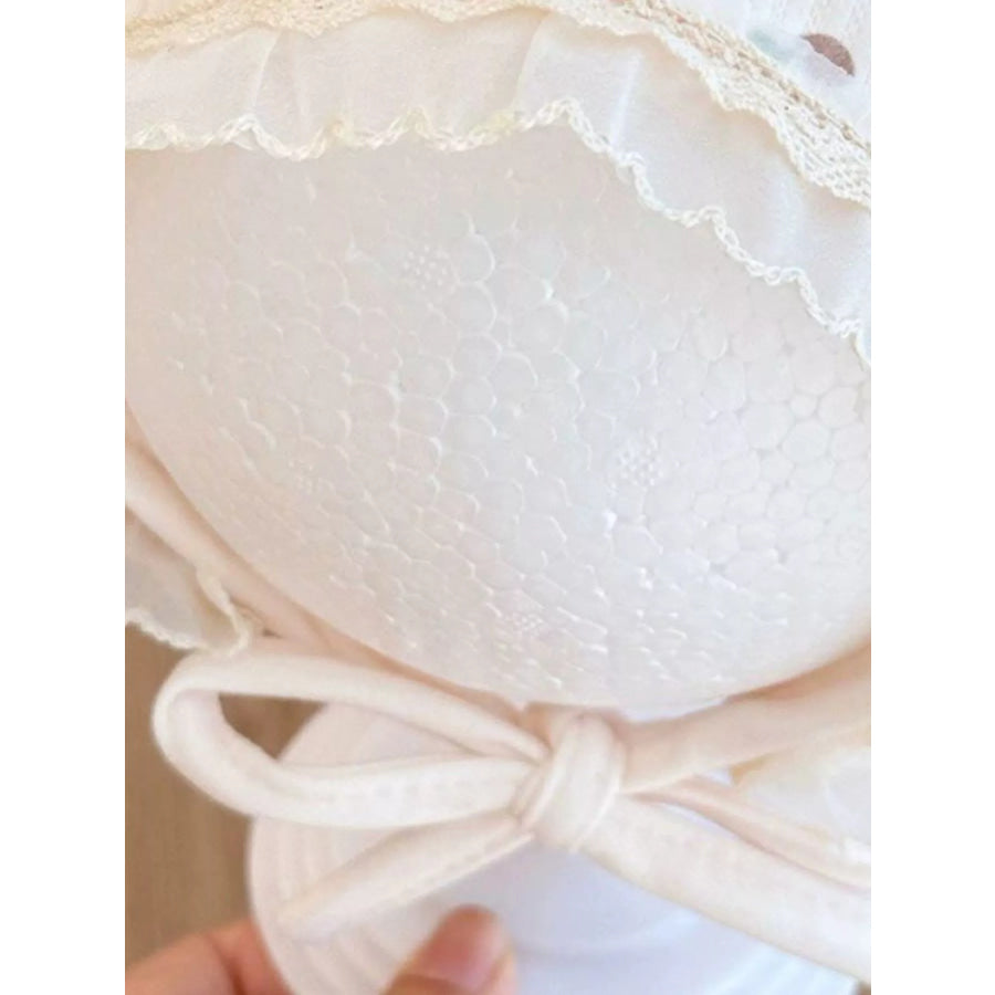 Children’s Lace Detail Cute Bowknot Hat Apparel and Accessories