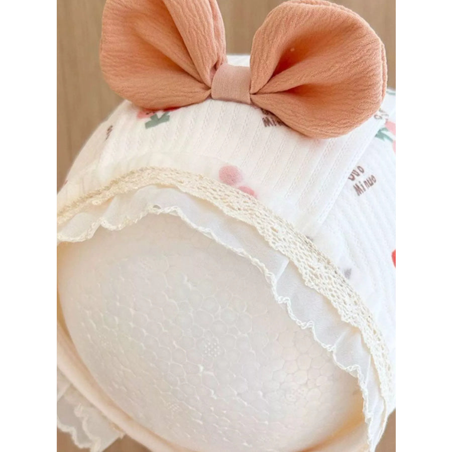 Children’s Lace Detail Cute Bowknot Hat Apparel and Accessories