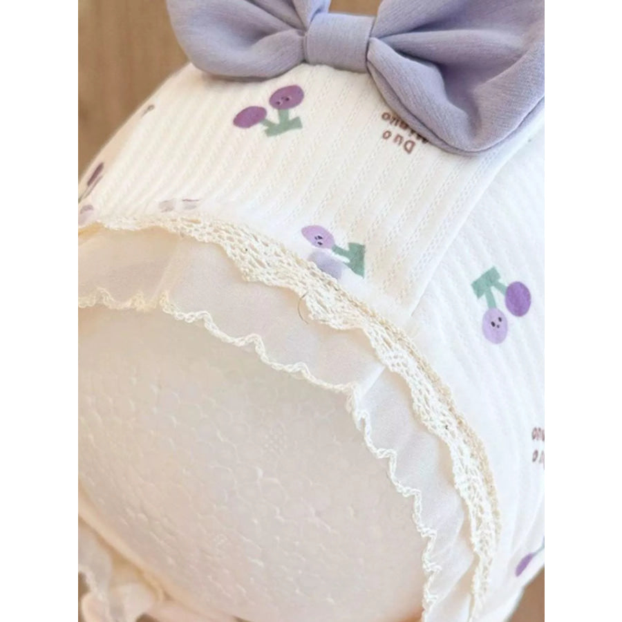 Children’s Lace Detail Cute Bowknot Hat Apparel and Accessories